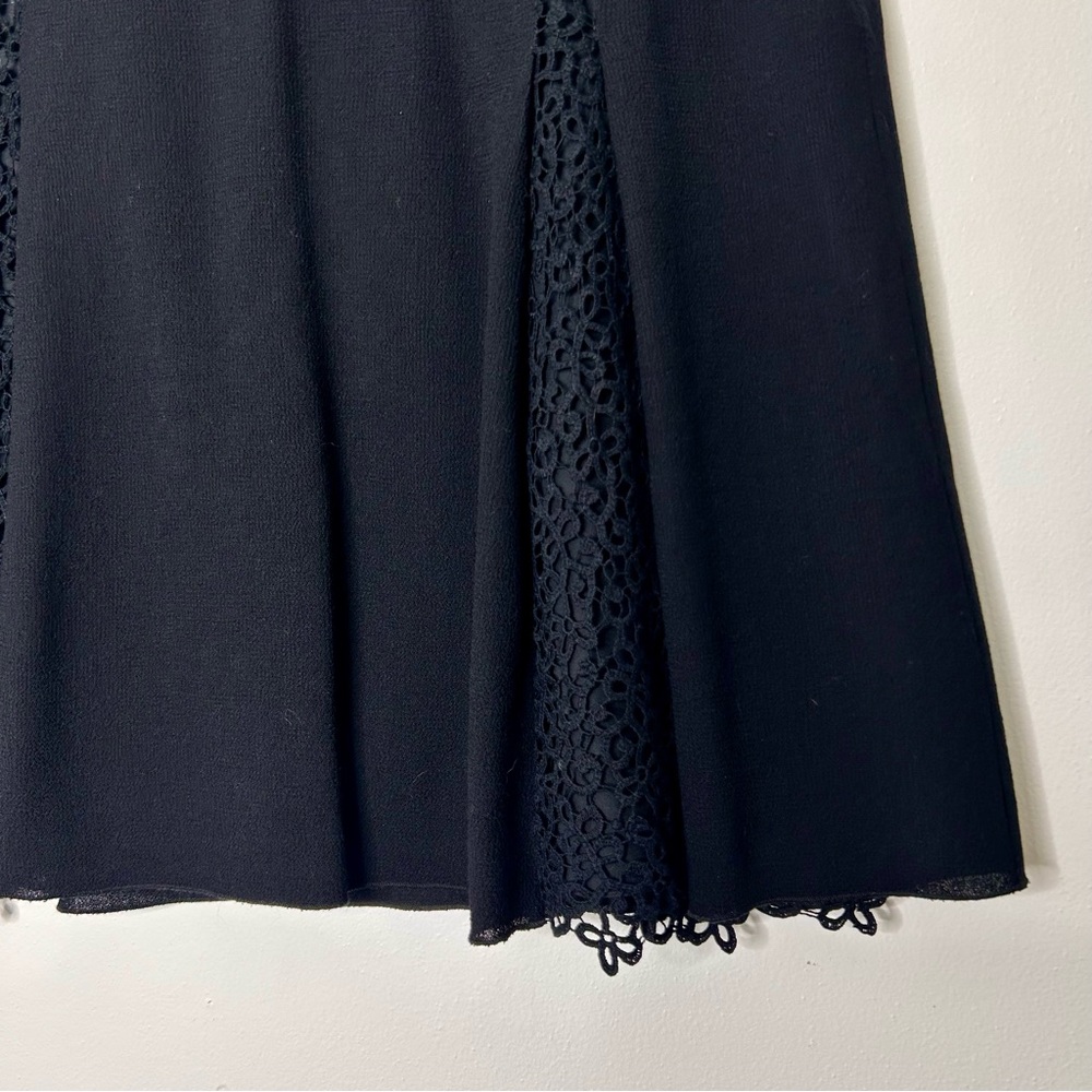 Vintage Valentino Black Lace insert Skirt - Picture 6 of 8